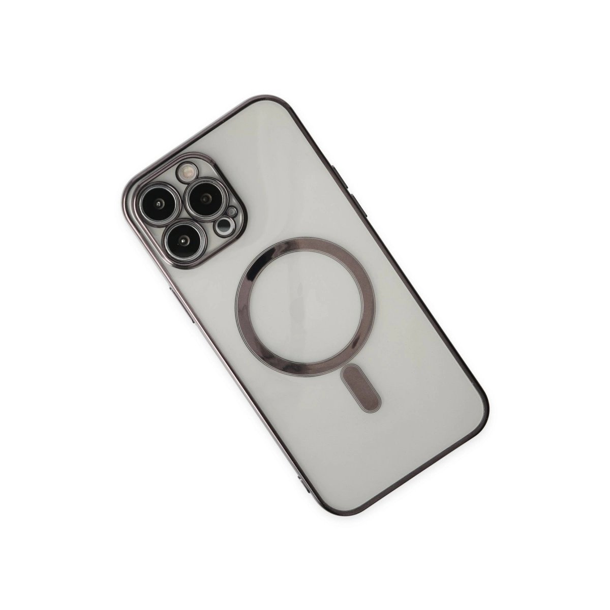 İphone 14 Pro Kılıf Magneticsafe Lazer Silikon - Siyah İphone 14 Pro Kılıf Magneticsafe Lazer Silikon - Siyah