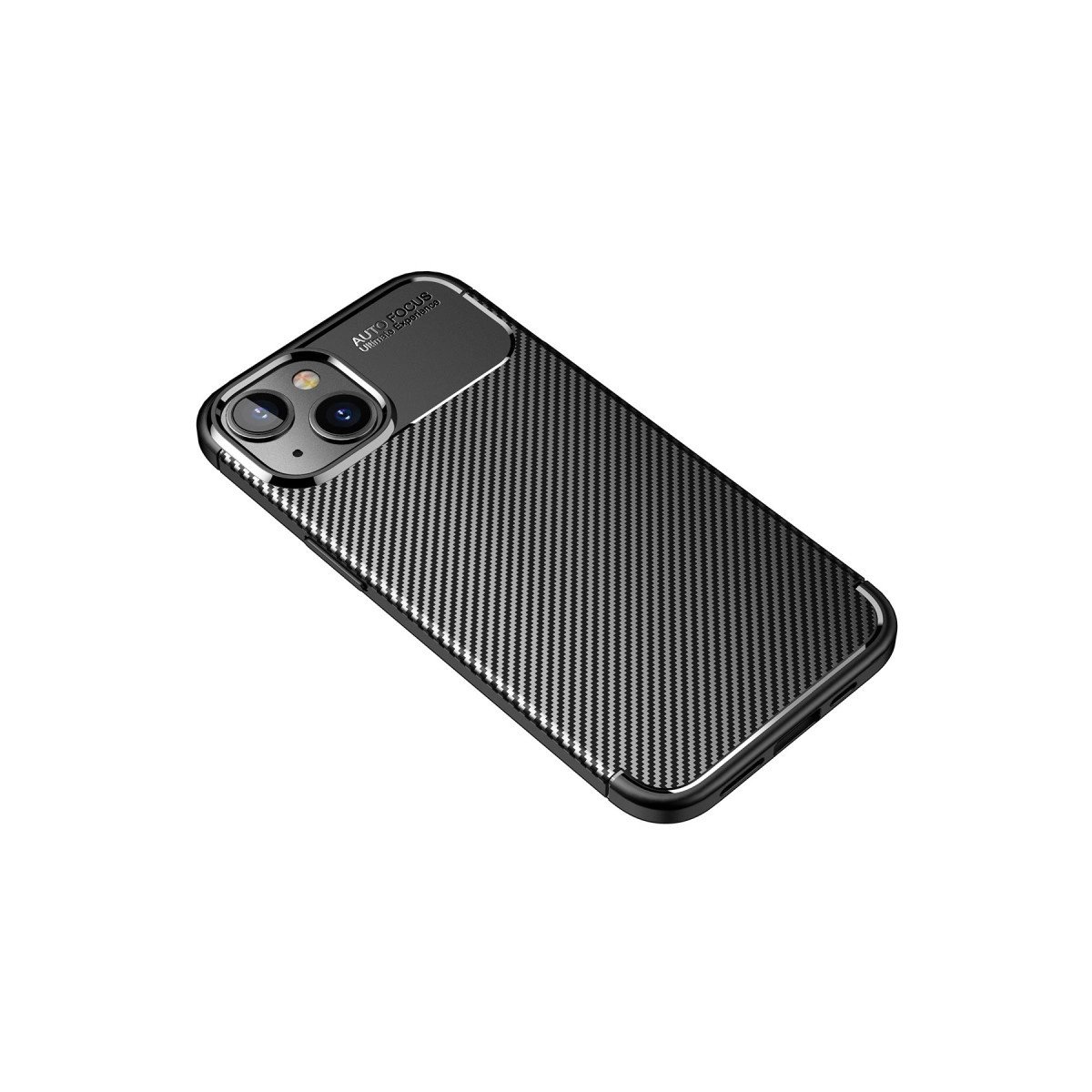İphone 14 Plus Kılıf Auto Focus Karbon Kapak - Siyah İphone 14 Plus Kılıf Auto Focus Karbon Kapak - Siyah