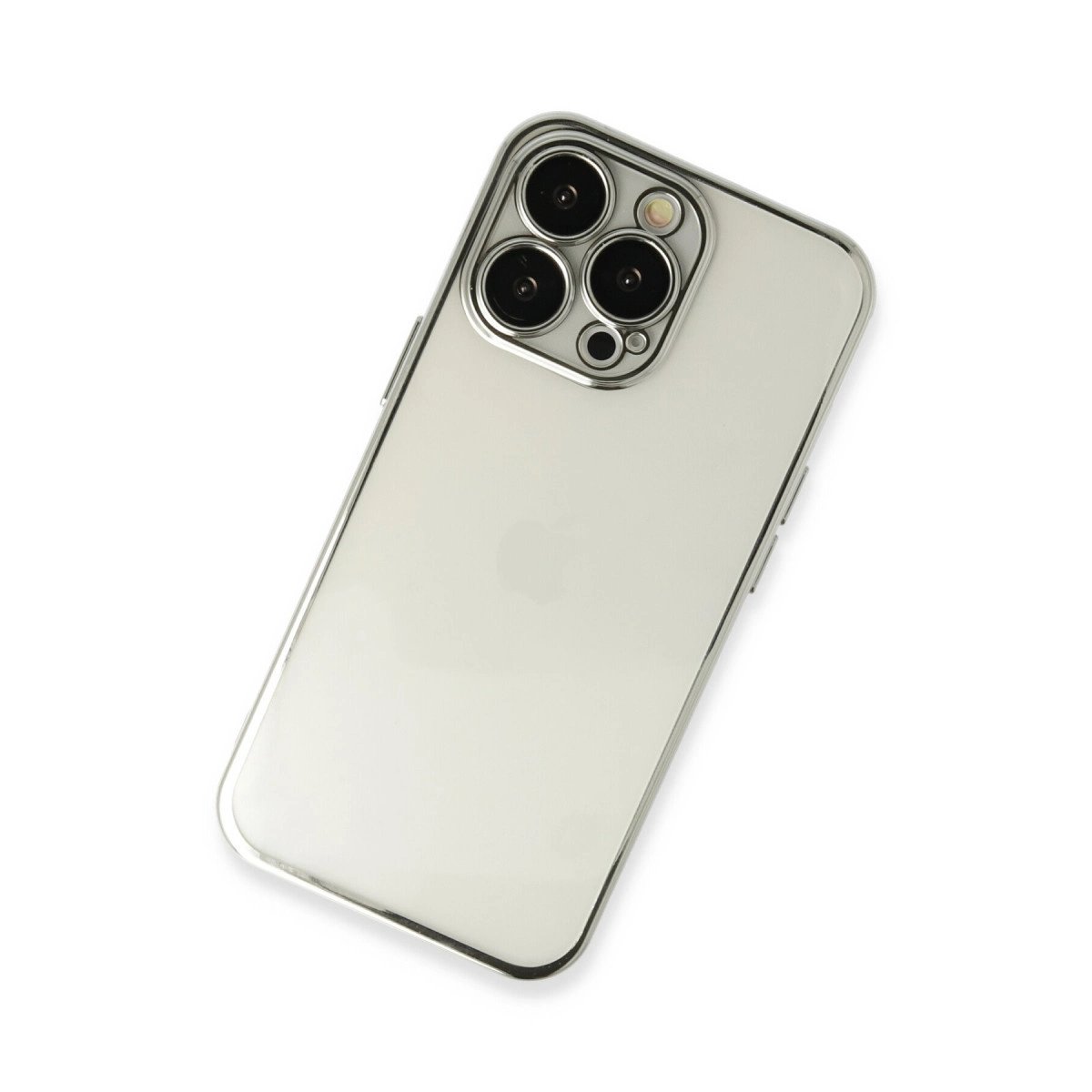 İphone 14 Pro Kılıf Razer Lensli Silikon - Gümüş