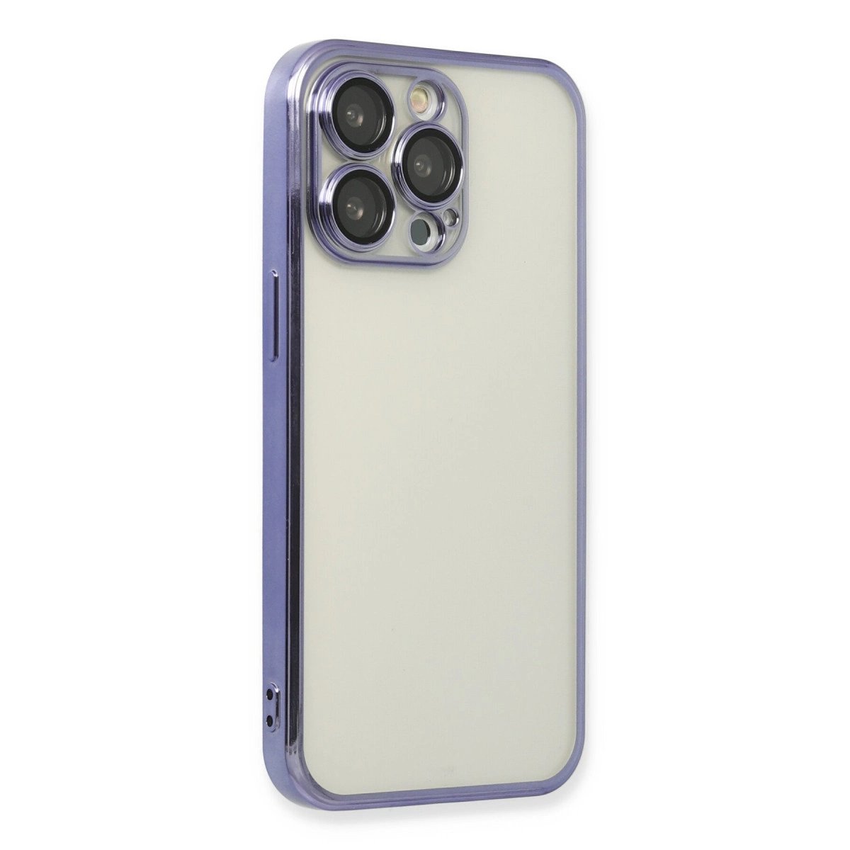İphone 14 Pro Max Kılıf Razer Lensli Silikon - Mor İphone 14 Pro Max Kılıf Razer Lensli Silikon - Mor