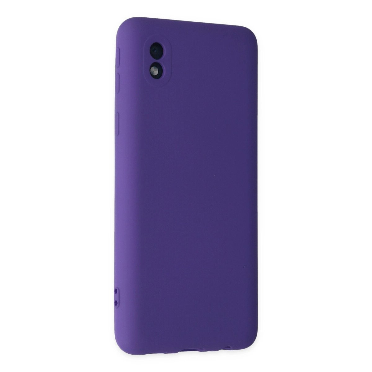 Samsung Galaxy A01 Core Kılıf Nano İçi Kadife Silikon - Mor Samsung Galaxy A01 Core Kılıf Nano İçi Kadife Silikon - Mor
