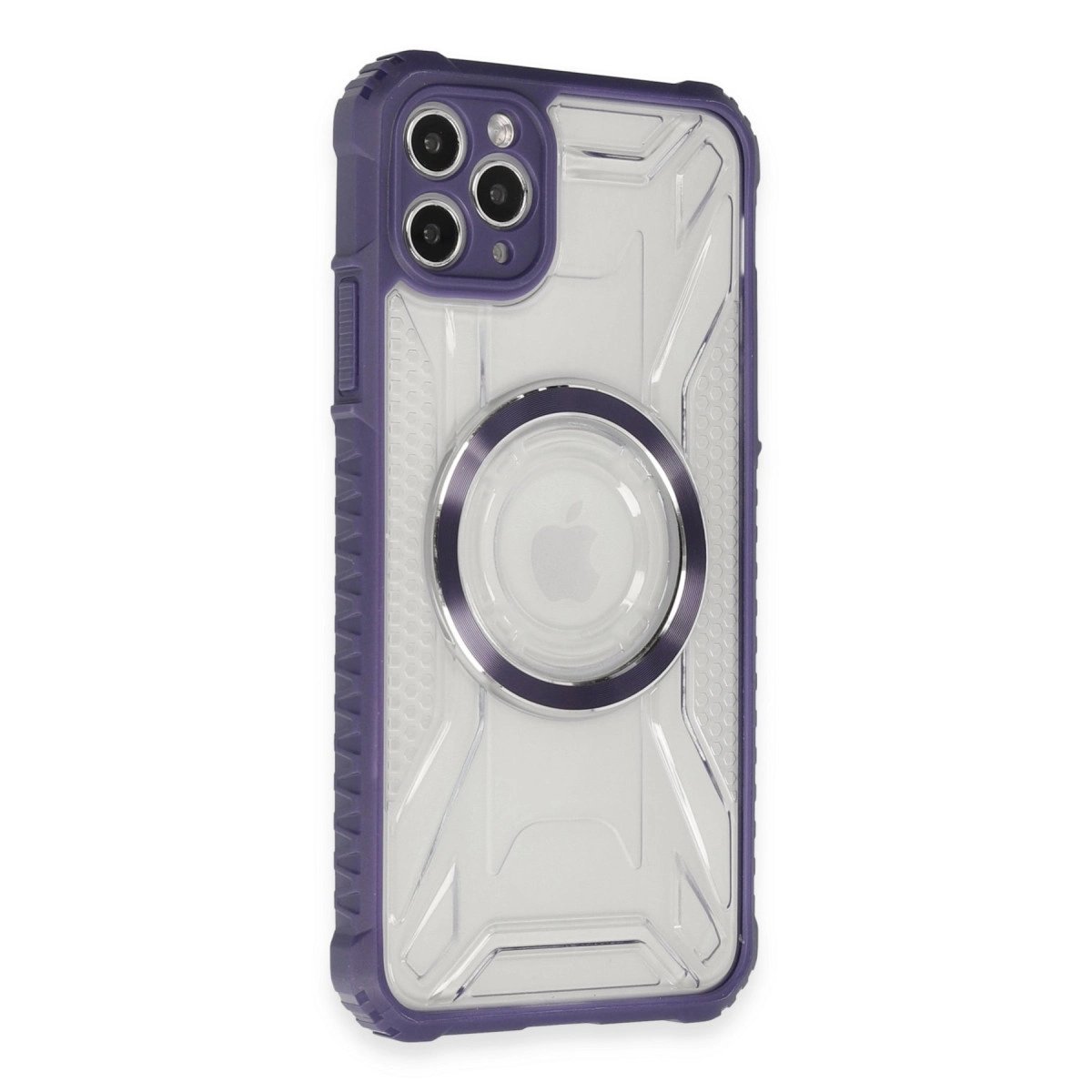 İphone 11 Pro Max Kılıf Prag Magneticsafe Kapak - Derin Mor