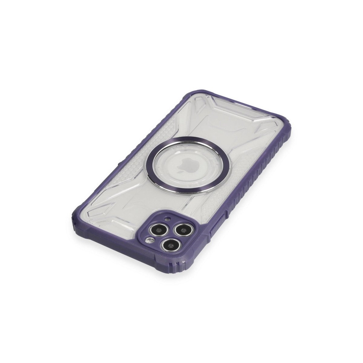 İphone 11 Pro Max Kılıf Prag Magneticsafe Kapak - Derin Mor