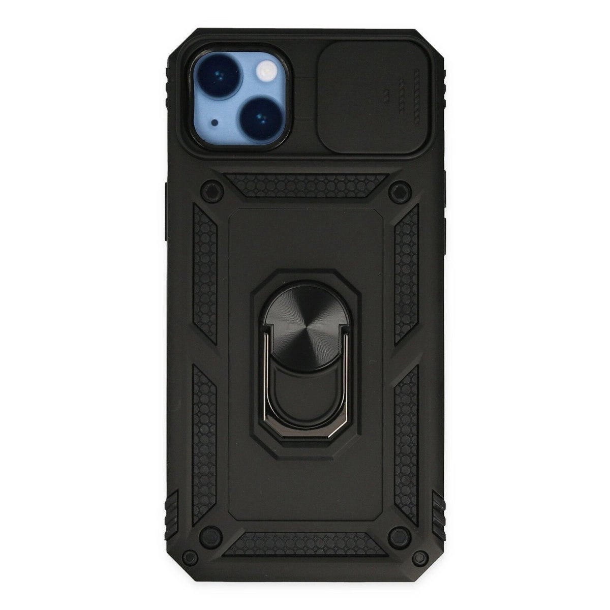 İphone 14 Plus Kılıf Pars Lens Yüzüklü Silikon - Siyah İphone 14 Plus Kılıf Pars Lens Yüzüklü Silikon - Siyah