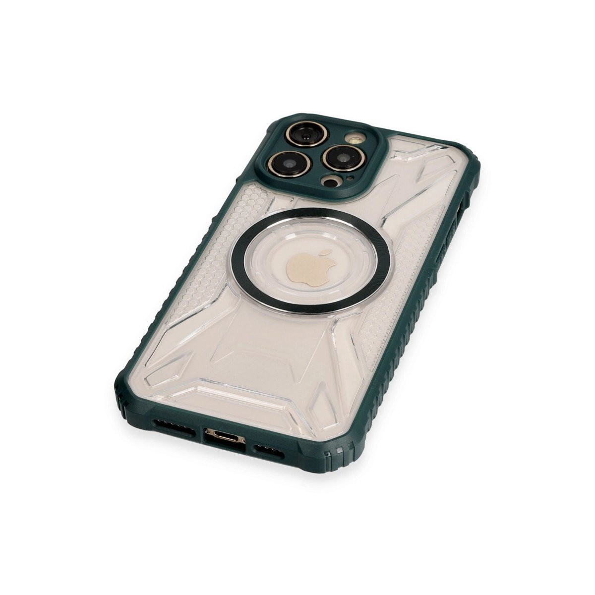 İphone 12 Pro Kılıf Prag Magneticsafe Kapak - Koyu Yeşil İphone 12 Pro Kılıf Prag Magneticsafe Kapak - Koyu Yeşil