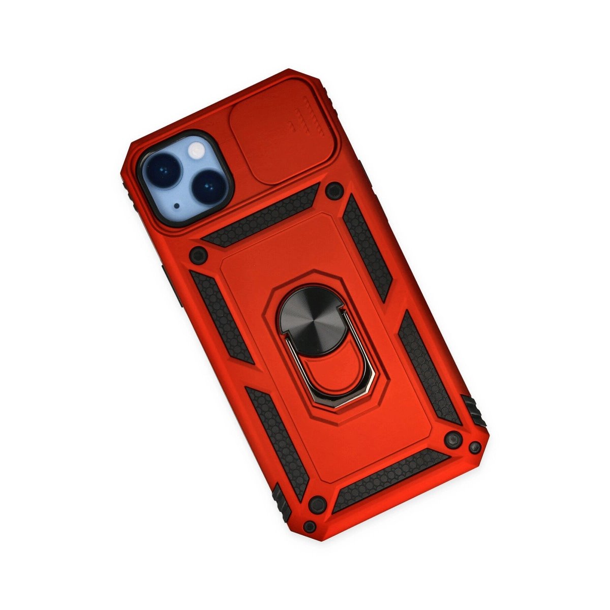 İphone 14 Plus Kılıf Pars Lens Yüzüklü Silikon - Kırmızı İphone 14 Plus Kılıf Pars Lens Yüzüklü Silikon - Kırmızı