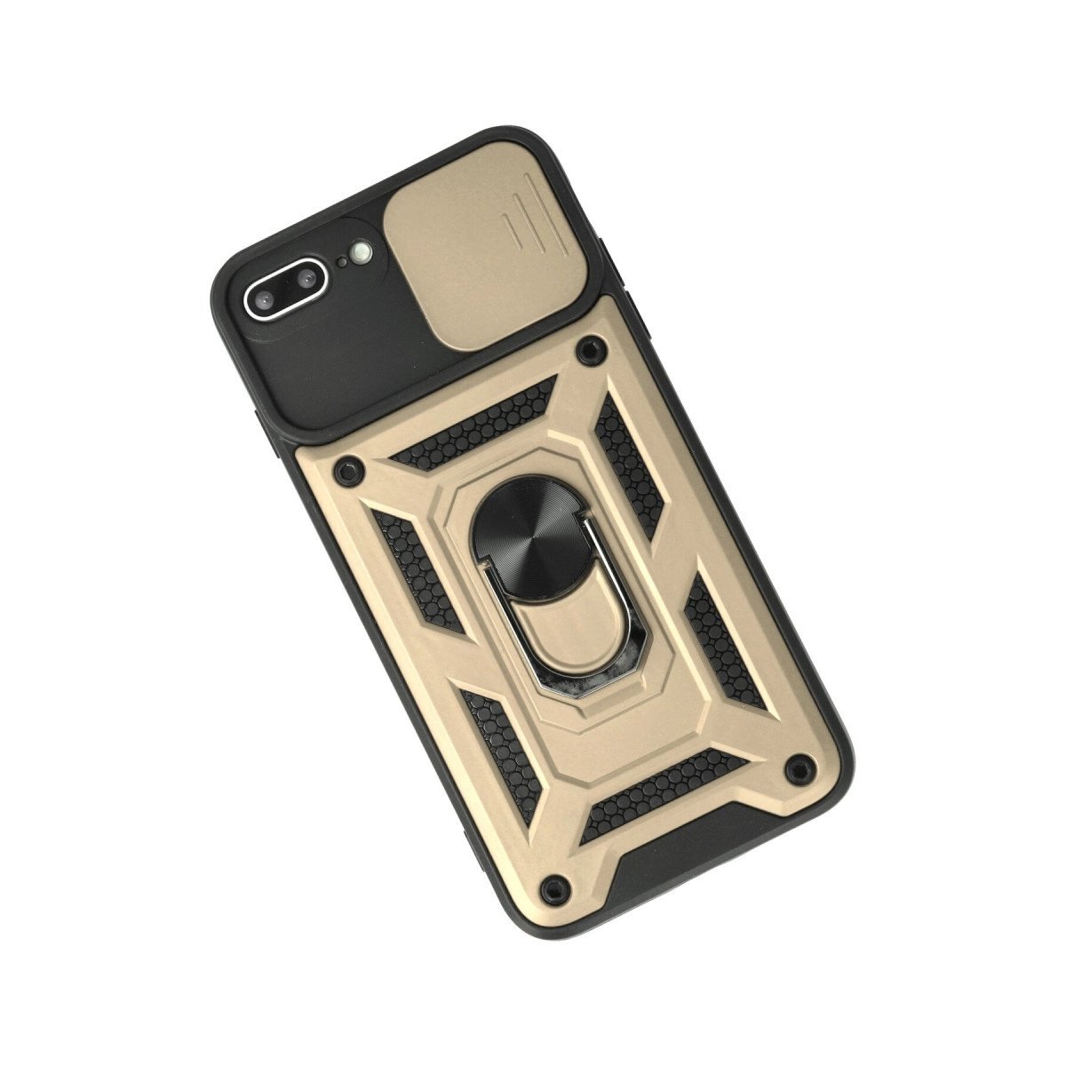 İphone 7 Plus Kılıf Pars Lens Yüzüklü Silikon - Gold İphone 7 Plus Kılıf Pars Lens Yüzüklü Silikon - Gold