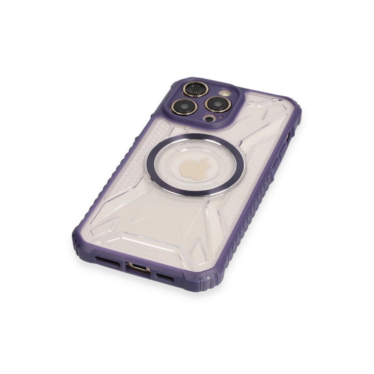 İphone 12 Pro Max Kılıf Prag Magneticsafe Kapak - Derin Mor