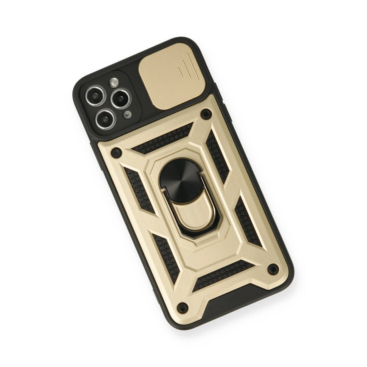 İphone 11 Pro Kılıf Pars Lens Yüzüklü Silikon - Gold İphone 11 Pro Kılıf Pars Lens Yüzüklü Silikon - Gold