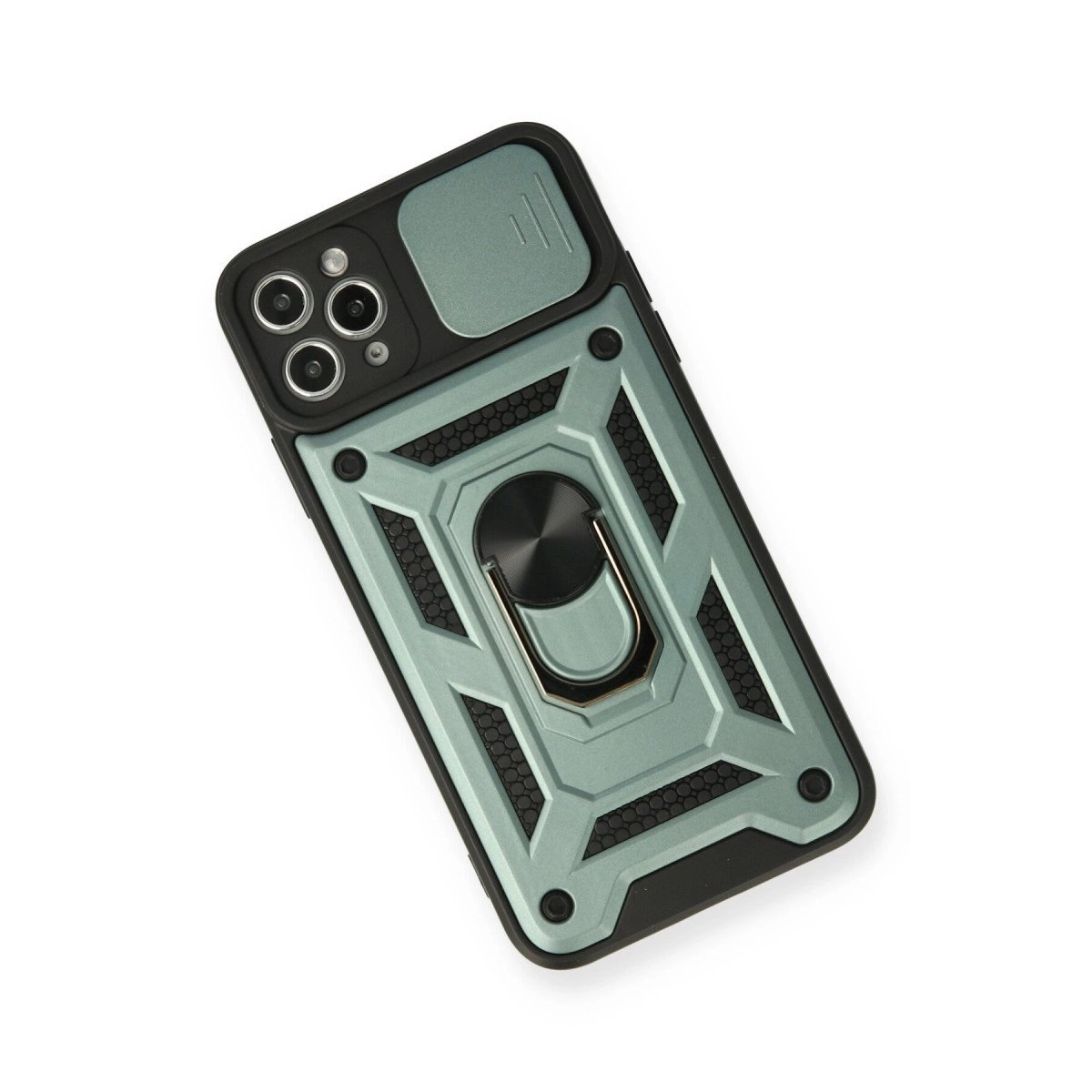 İphone 11 Pro Kılıf Pars Lens Yüzüklü Silikon - Yeşil İphone 11 Pro Kılıf Pars Lens Yüzüklü Silikon - Yeşil