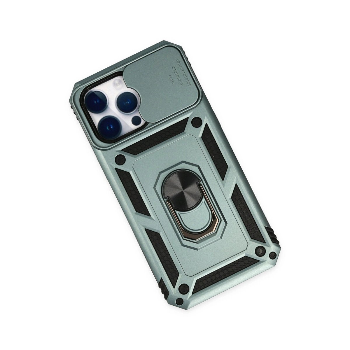 İphone 14 Pro Max Kılıf Pars Lens Yüzüklü Silikon - Yeşil İphone 14 Pro Max Kılıf Pars Lens Yüzüklü Silikon - Yeşil