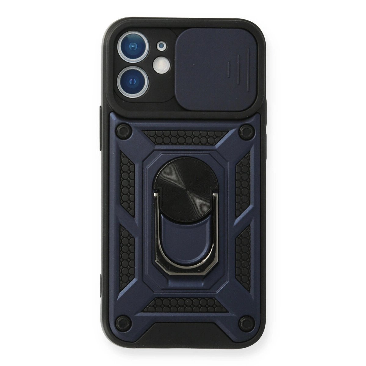 İphone 12 Mini Kılıf Pars Lens Yüzüklü Silikon - Lacivert İphone 12 Mini Kılıf Pars Lens Yüzüklü Silikon - Lacivert