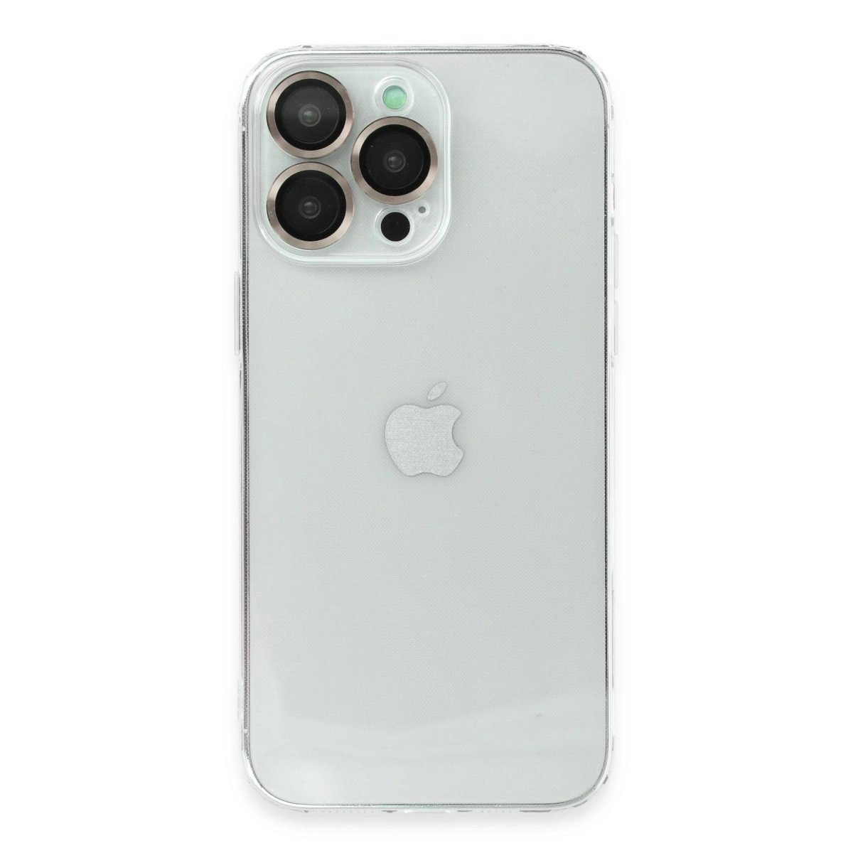 İphone 13 Pro Kılıf Luko Lens Silikon - Gold