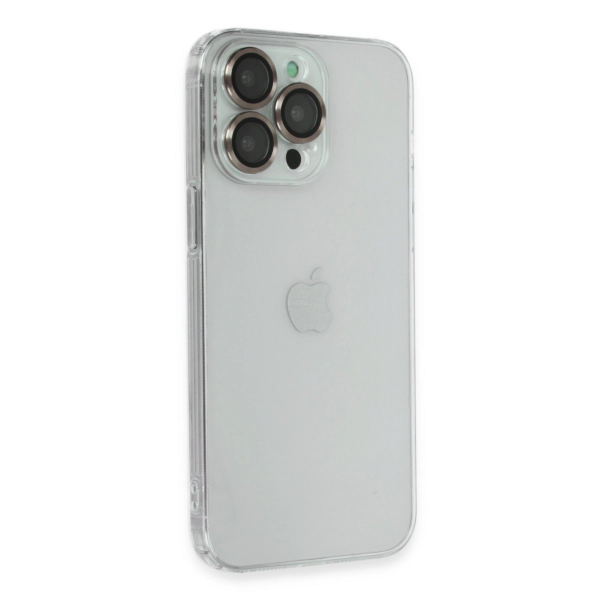 İphone 13 Pro Kılıf Luko Lens Silikon - Gold