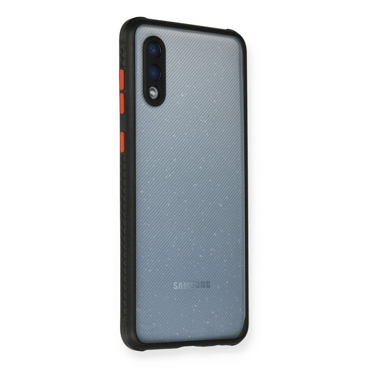 Samsung Galaxy A02 Kılıf Miami Şeffaf Silikon - Siyah Samsung Galaxy A02 Kılıf Miami Şeffaf Silikon - Siyah