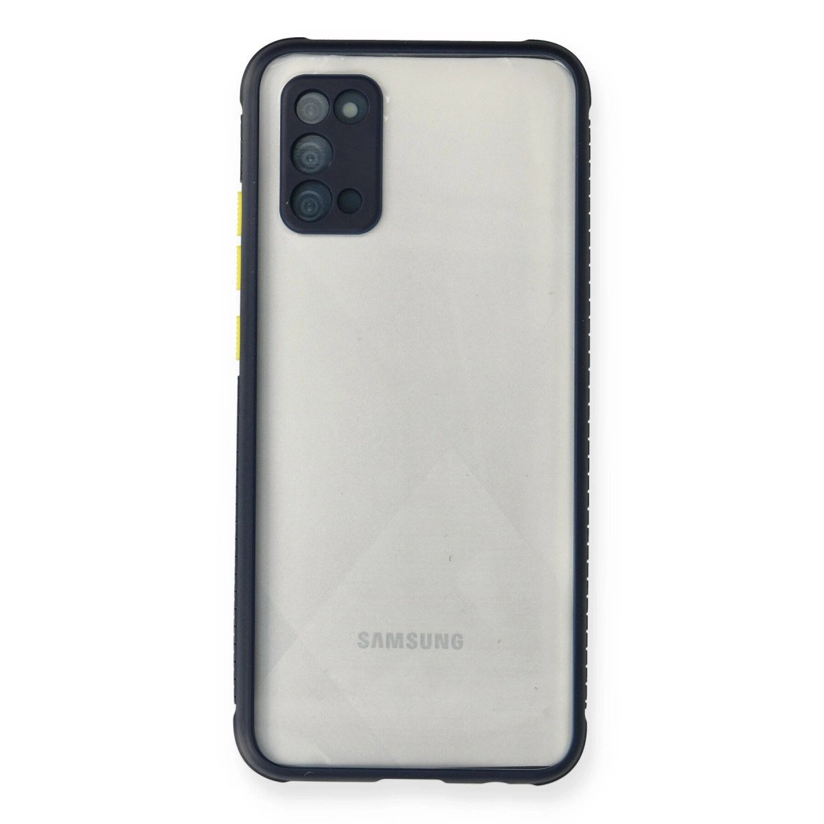 Samsung Galaxy A02s Kılıf Miami Şeffaf Silikon - Lacivert Samsung Galaxy A02s Kılıf Miami Şeffaf Silikon - Lacivert