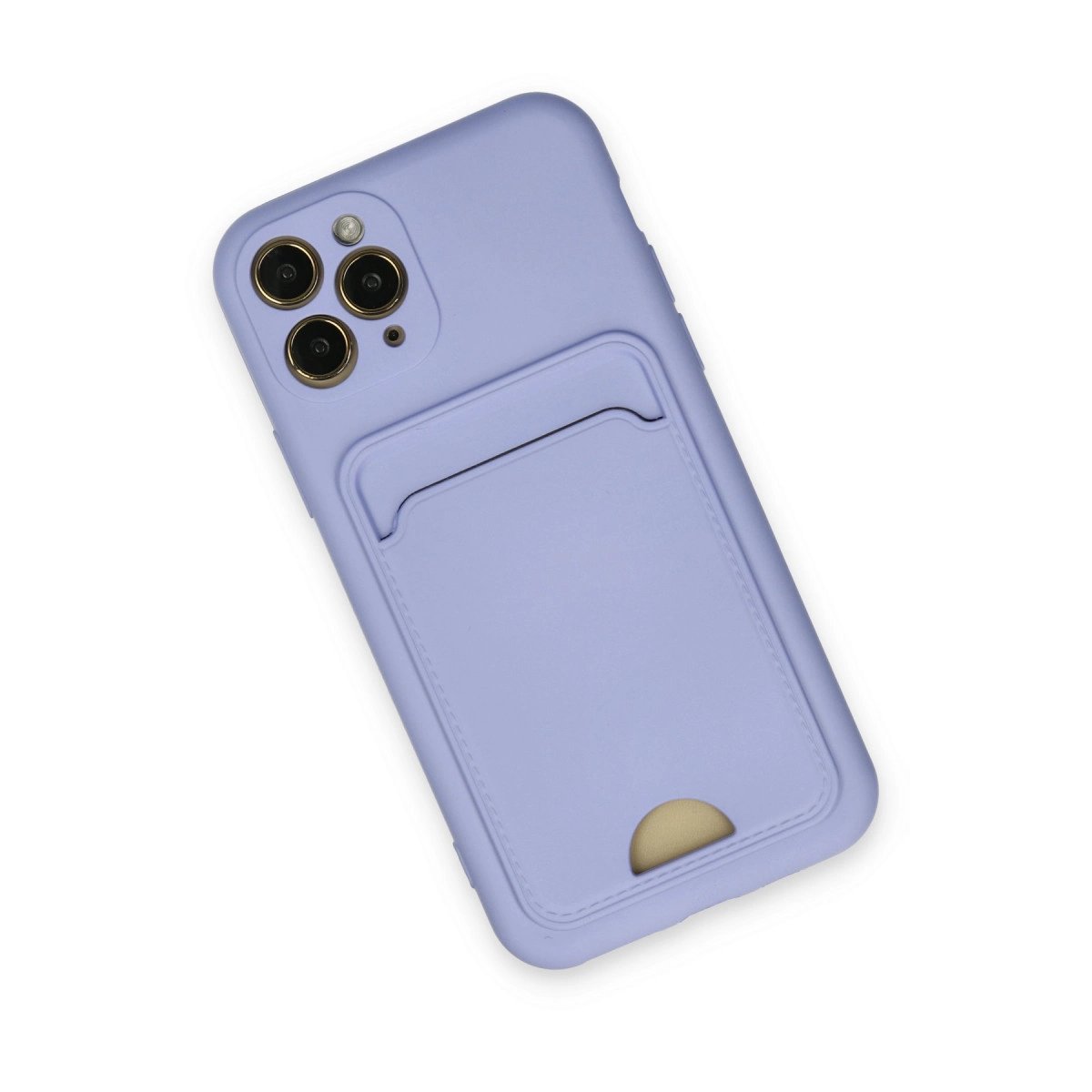İphone 11 Pro Kılıf Kelvin Kartvizitli Silikon - Lila İphone 11 Pro Kılıf Kelvin Kartvizitli Silikon - Lila