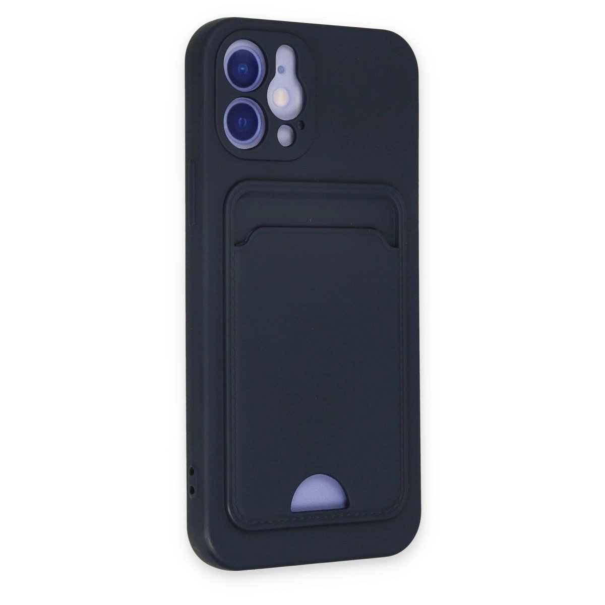 İphone 12 Kılıf Kelvin Kartvizitli Silikon - Lacivert İphone 12 Kılıf Kelvin Kartvizitli Silikon - Lacivert