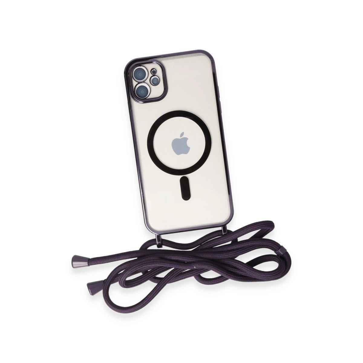 İphone 11 Kılıf Divo Lazer Askılı Magsafe Kapak - Derin Mor İphone 11 Kılıf Divo Lazer Askılı Magsafe Kapak - Derin Mor