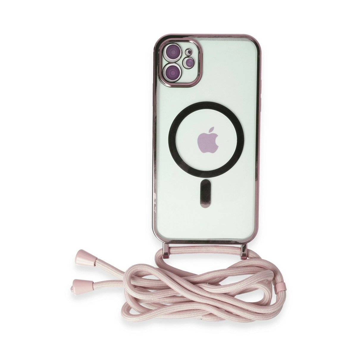 İphone 11 Kılıf Divo Lazer Askılı Magsafe Kapak - Pembe İphone 11 Kılıf Divo Lazer Askılı Magsafe Kapak - Pembe