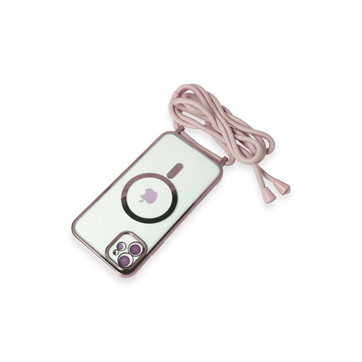 İphone 11 Kılıf Divo Lazer Askılı Magsafe Kapak - Pembe İphone 11 Kılıf Divo Lazer Askılı Magsafe Kapak - Pembe