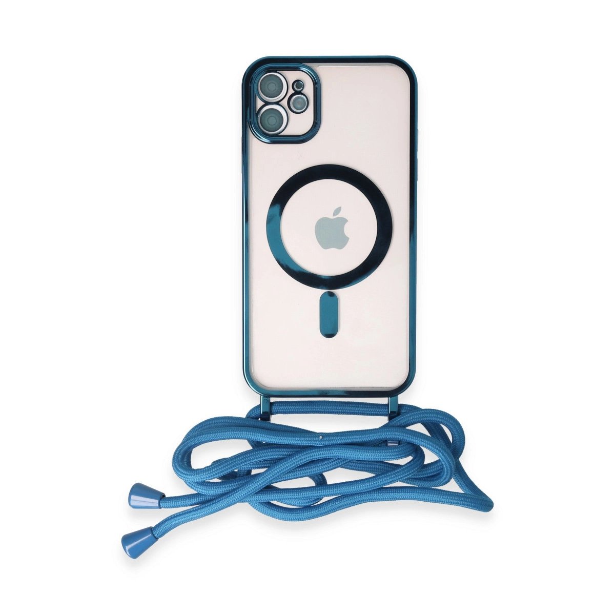 İphone 11 Kılıf Divo Lazer Askılı Magsafe Kapak - Sierra Blue İphone 11 Kılıf Divo Lazer Askılı Magsafe Kapak - Sierra Blue
