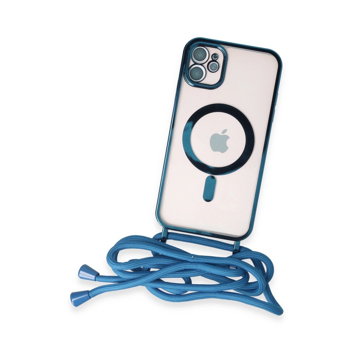 İphone 11 Kılıf Divo Lazer Askılı Magsafe Kapak - Sierra Blue İphone 11 Kılıf Divo Lazer Askılı Magsafe Kapak - Sierra Blue