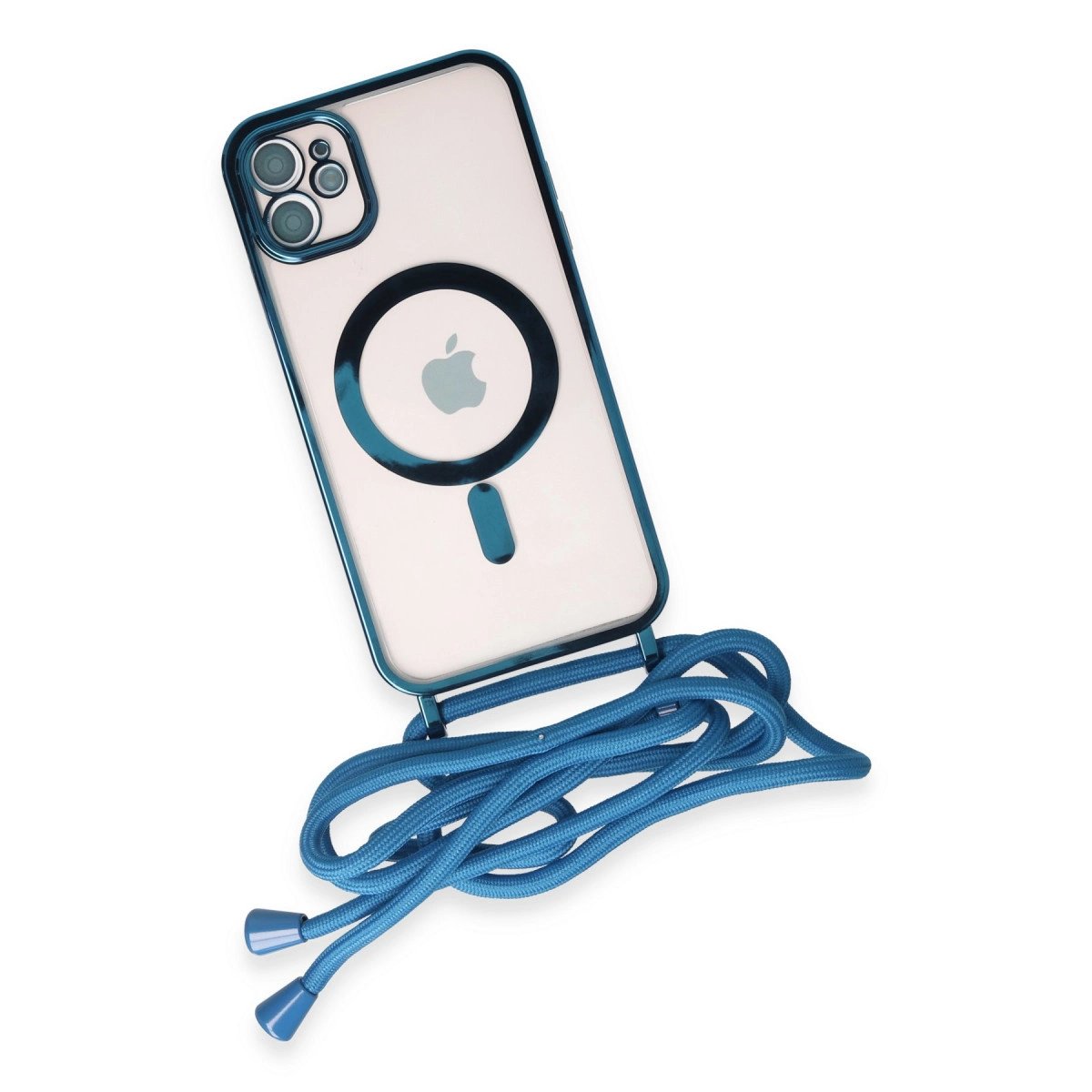 İphone 11 Kılıf Divo Lazer Askılı Magsafe Kapak - Sierra Blue İphone 11 Kılıf Divo Lazer Askılı Magsafe Kapak - Sierra Blue
