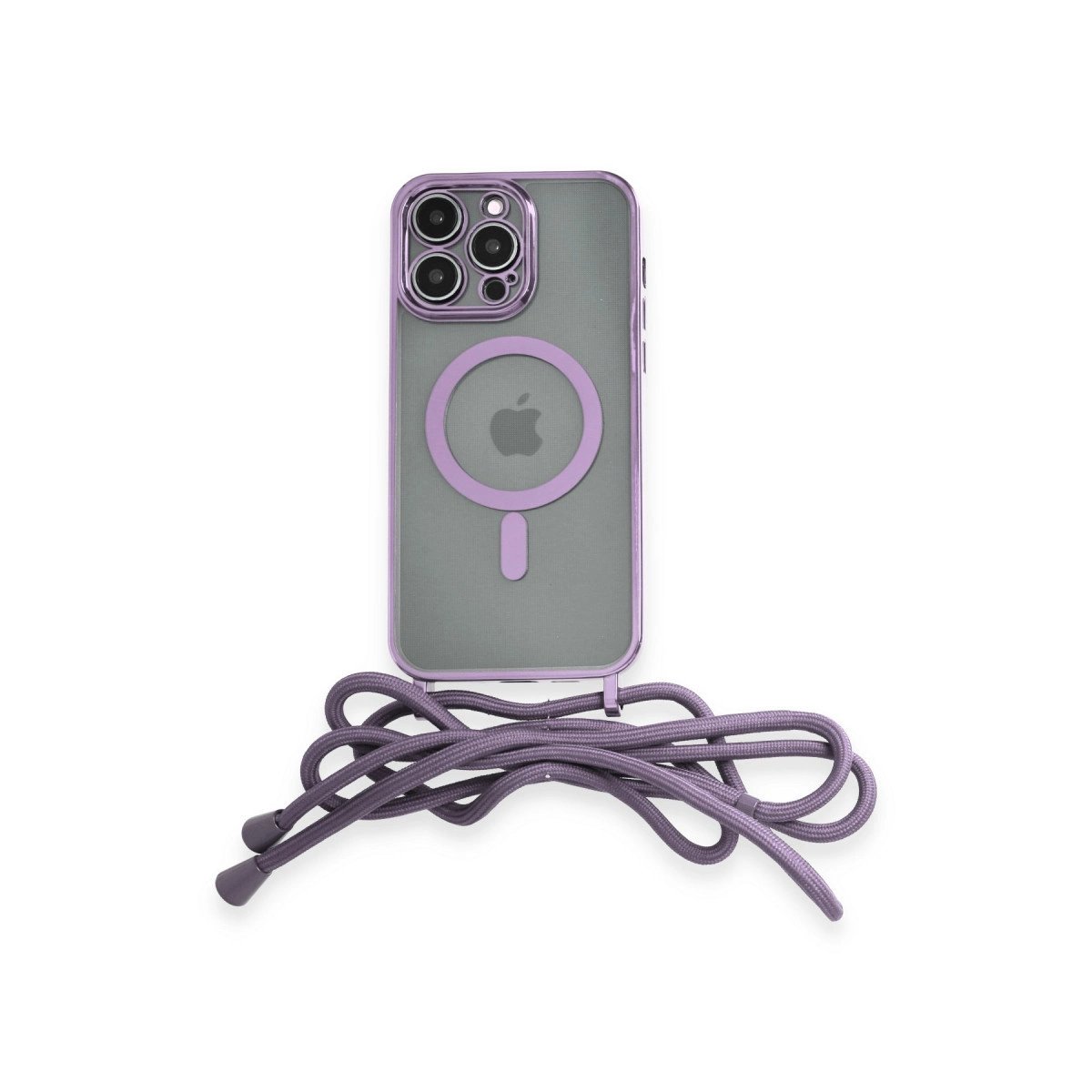 İphone 12 Pro Kılıf Divo Lazer Askılı Magsafe Kapak - Lila İphone 12 Pro Kılıf Divo Lazer Askılı Magsafe Kapak - Lila