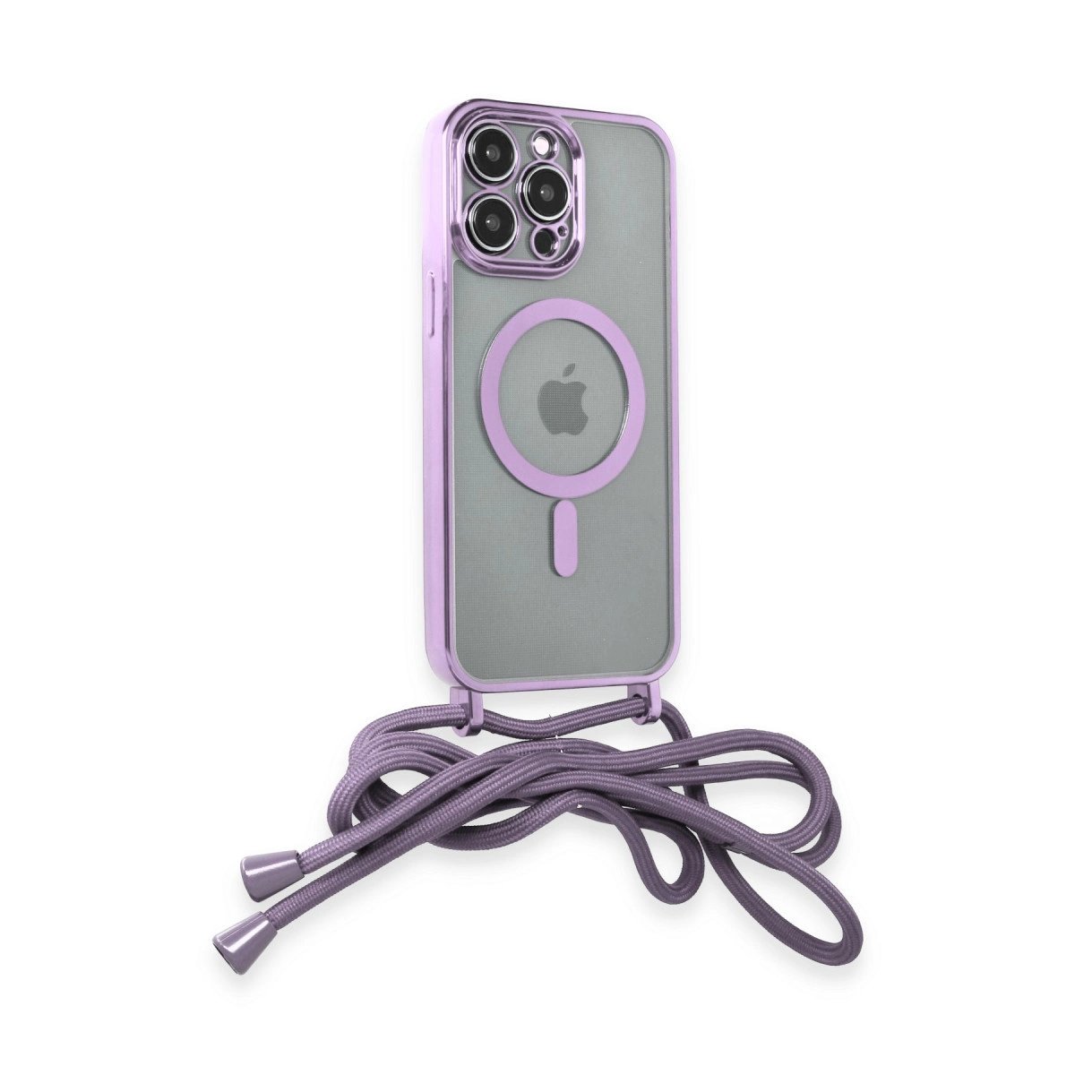 İphone 12 Pro Kılıf Divo Lazer Askılı Magsafe Kapak - Lila İphone 12 Pro Kılıf Divo Lazer Askılı Magsafe Kapak - Lila