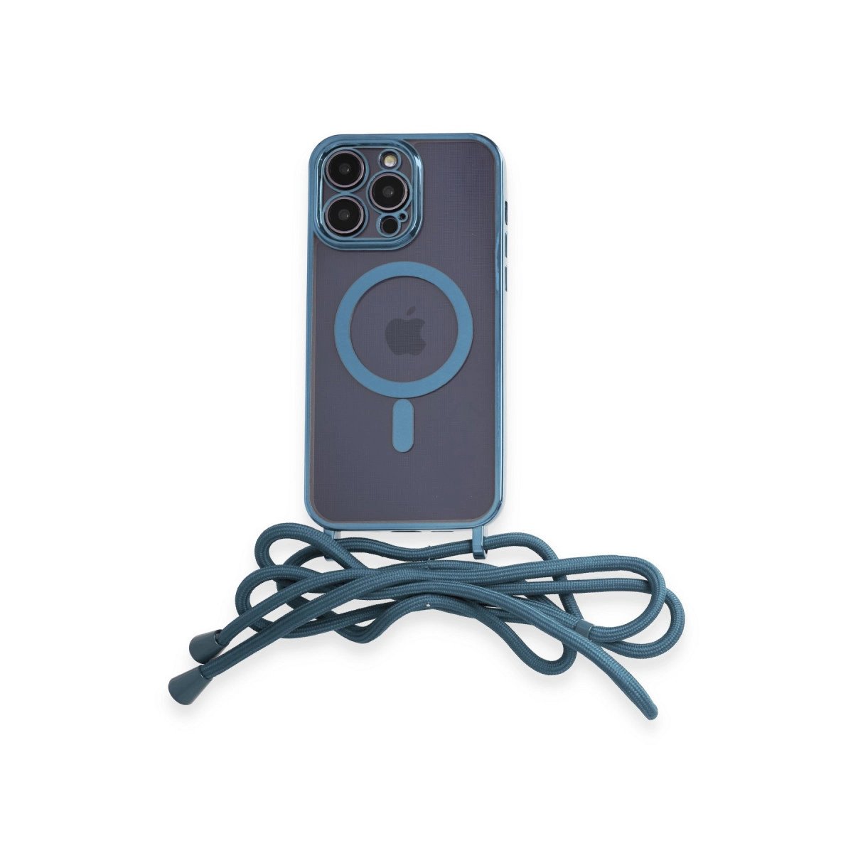 İphone 13 Pro Kılıf Divo Lazer Askılı Magsafe Kapak - Sierra Blue İphone 13 Pro Kılıf Divo Lazer Askılı Magsafe Kapak - Sierra Blue