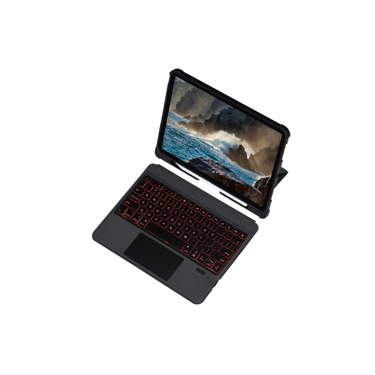 T5206d İpad 10.2 (7.nesil) Kılıf İnter Ledli Klavyeli Tablet Kılıfı - Siyah T5206d İpad 10.2 (7.nesil) Kılıf İnter Ledli Klavyeli Tablet Kılıfı - Siyah