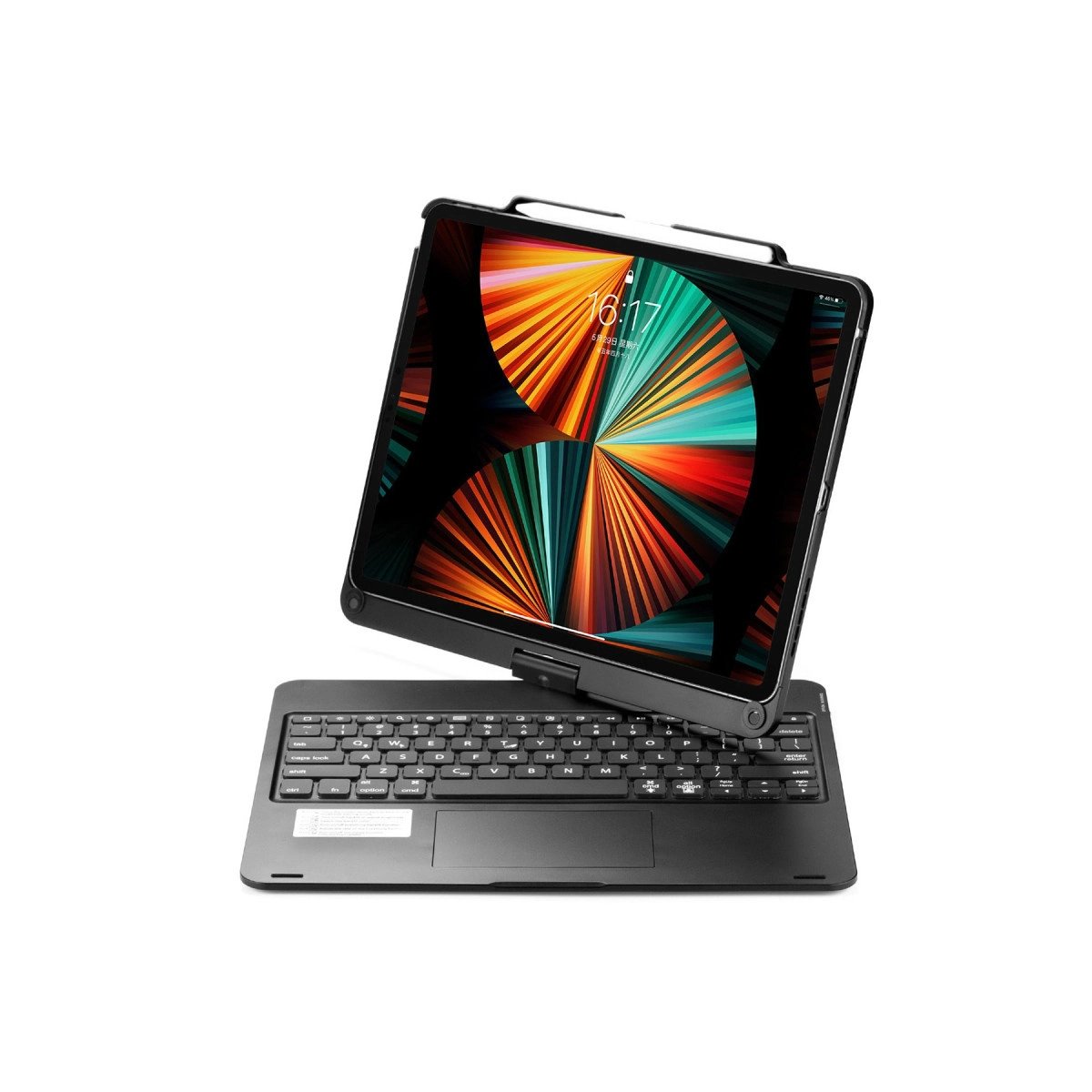 İpad Pro 12.9 (2021) Kılıf Magic Dönen Klavyeli Tablet Kılıf - Siyah İpad Pro 12.9 (2021) Kılıf Magic Dönen Klavyeli Tablet Kılıf - Siyah