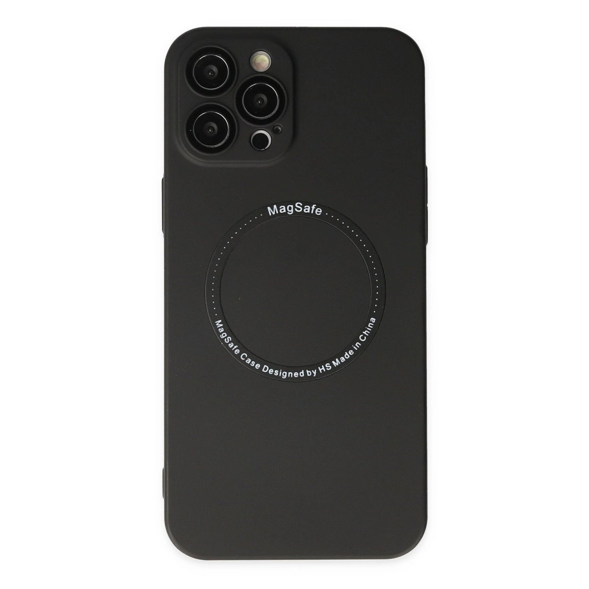 İphone 12 Pro Kılıf Jack Magneticsafe Lens Silikon - Siyah İphone 12 Pro Kılıf Jack Magneticsafe Lens Silikon - Siyah