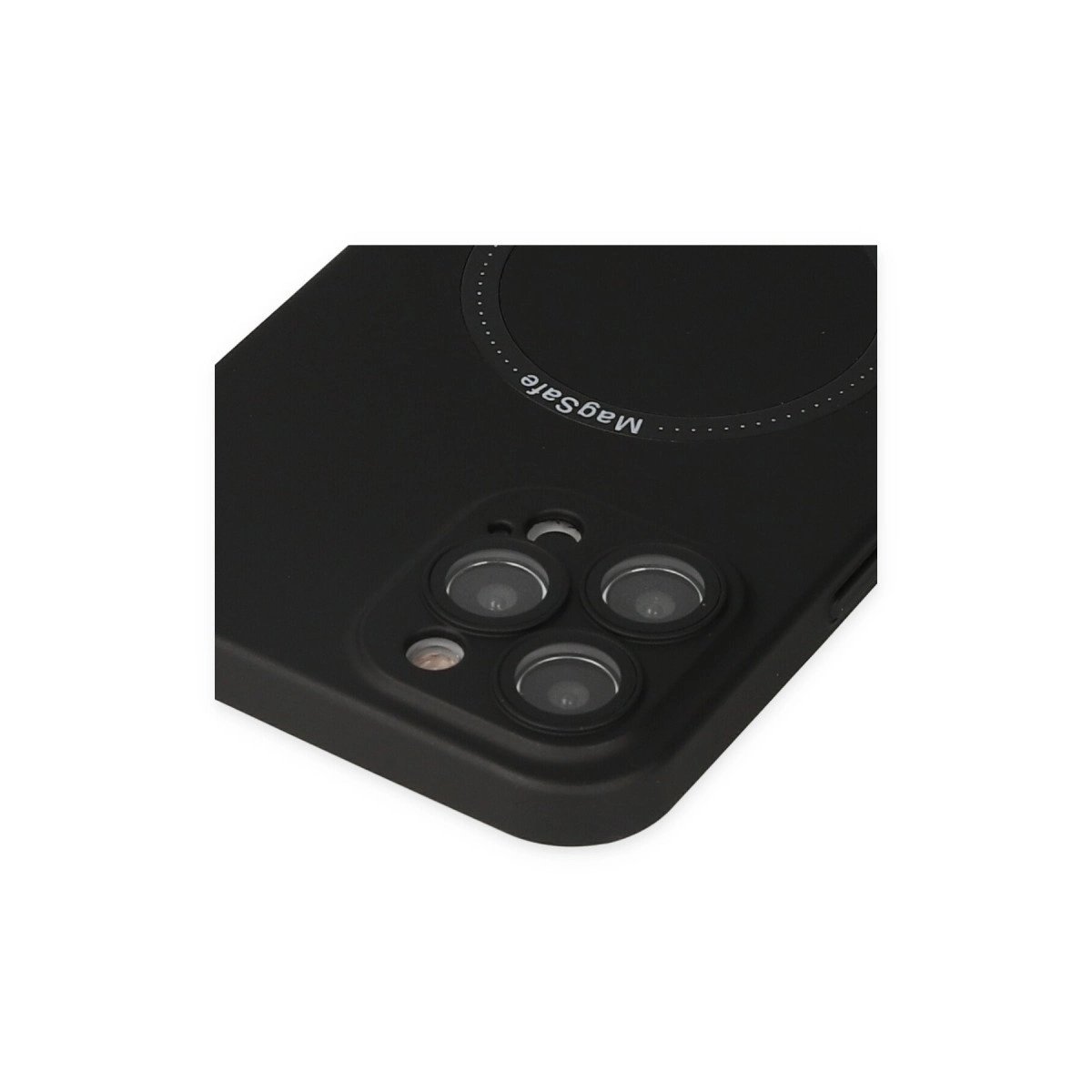 İphone 12 Pro Kılıf Jack Magneticsafe Lens Silikon - Siyah İphone 12 Pro Kılıf Jack Magneticsafe Lens Silikon - Siyah