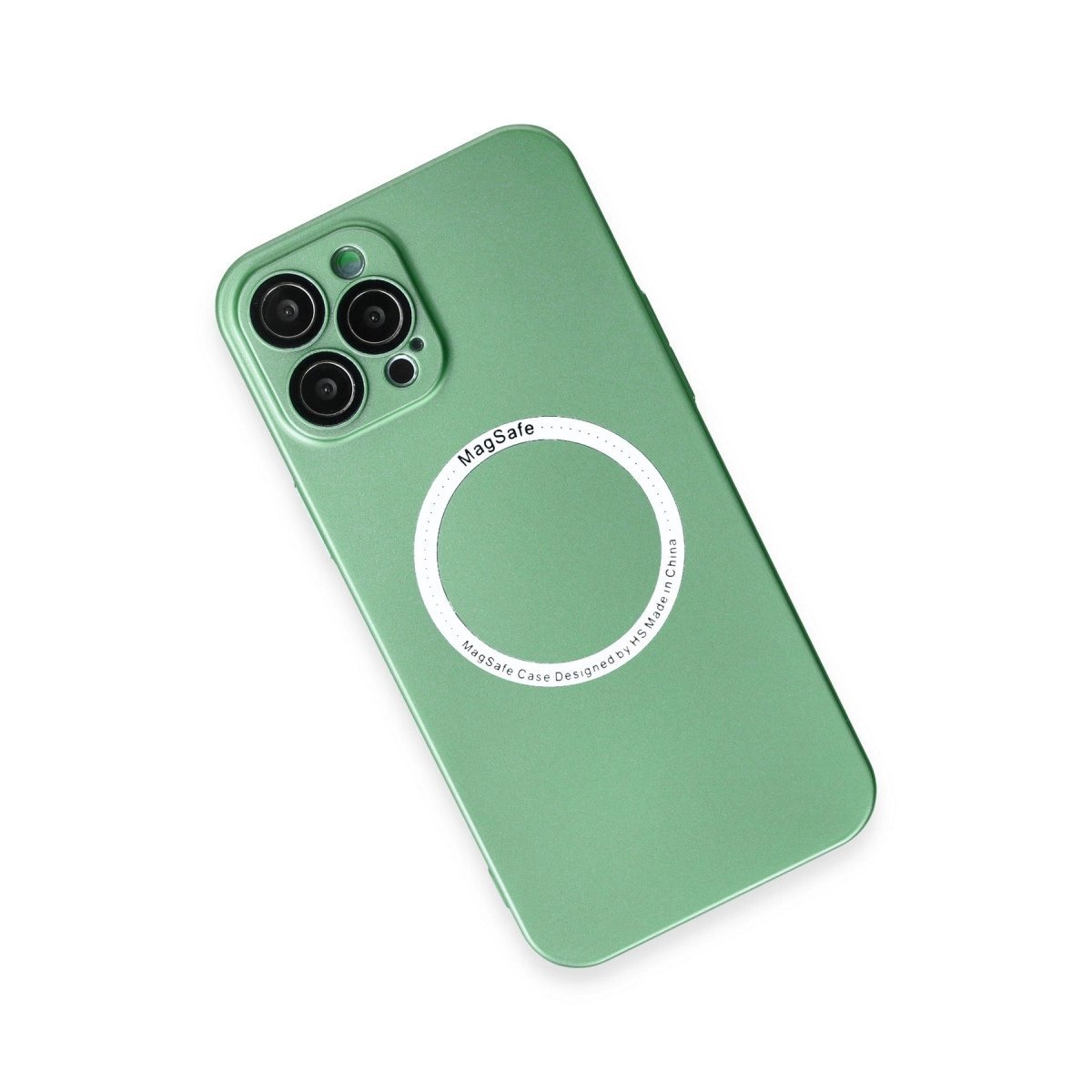 İphone 12 Pro Kılıf Jack Magneticsafe Lens Silikon - Yeşil İphone 12 Pro Kılıf Jack Magneticsafe Lens Silikon - Yeşil