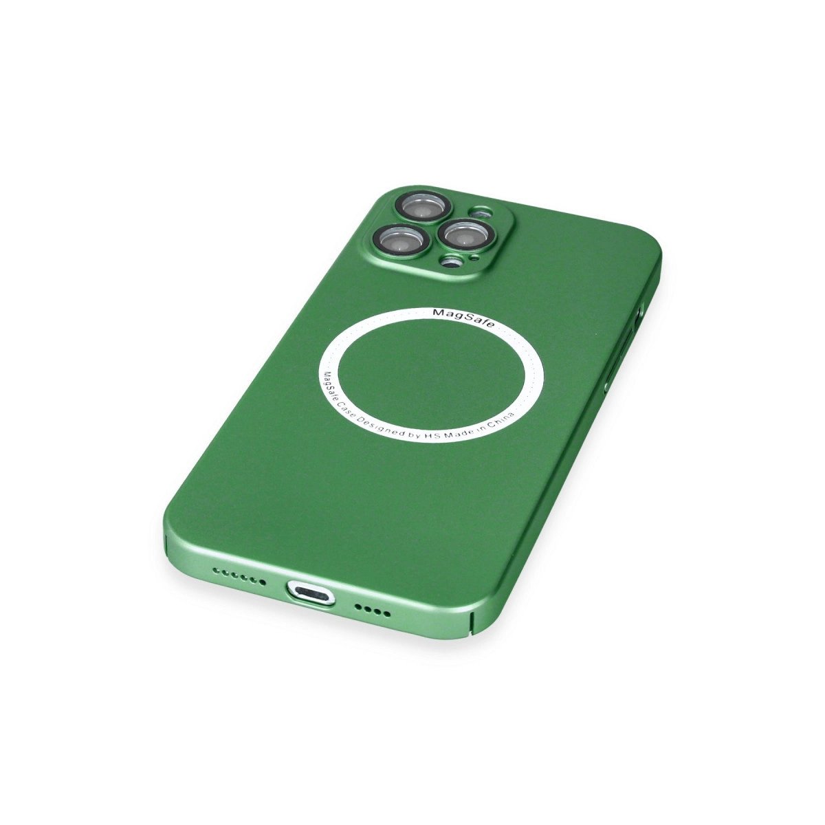 İphone 12 Pro Kılıf Jack Magneticsafe Lens Silikon - Yeşil İphone 12 Pro Kılıf Jack Magneticsafe Lens Silikon - Yeşil