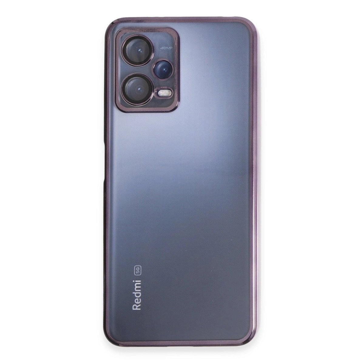 Xiaomi Redmi Note 12 5g Kılıf Razer Lensli Silikon - Mor Xiaomi Redmi Note 12 5g Kılıf Razer Lensli Silikon - Mor