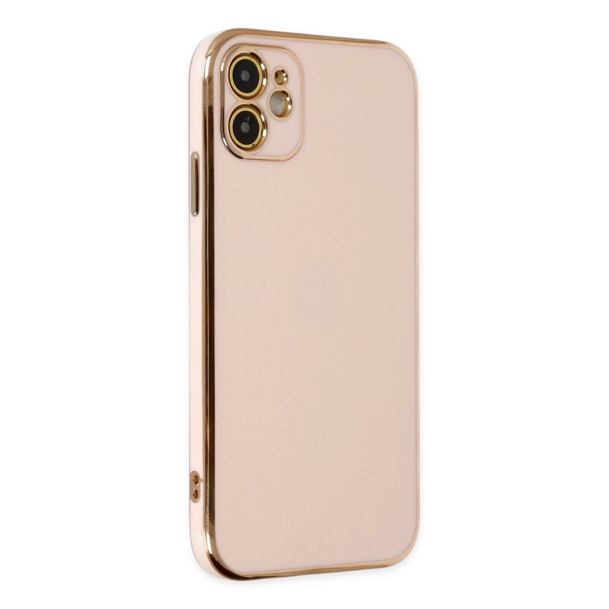 İphone 12 Kılıf Volet Silikon - Pembe İphone 12 Kılıf Volet Silikon - Pembe