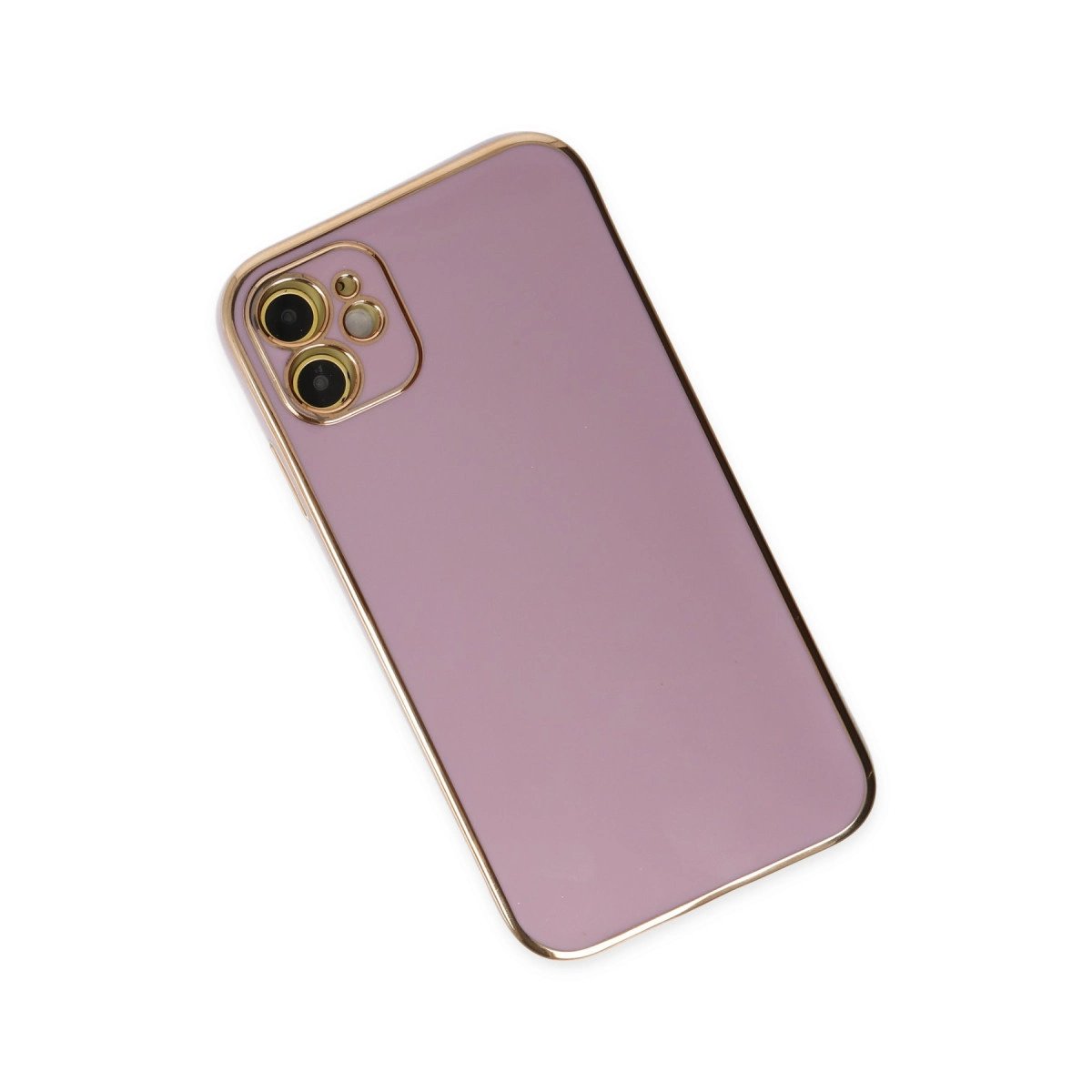 İphone 12 Kılıf Volet Silikon - Mor İphone 12 Kılıf Volet Silikon - Mor