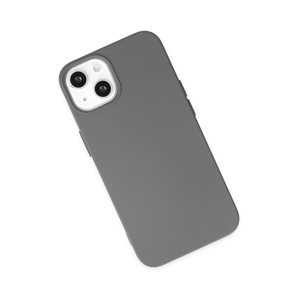 İphone 14 Plus Kılıf Nano İçi Kadife Silikon - Gri İphone 14 Plus Kılıf Nano İçi Kadife Silikon - Gri