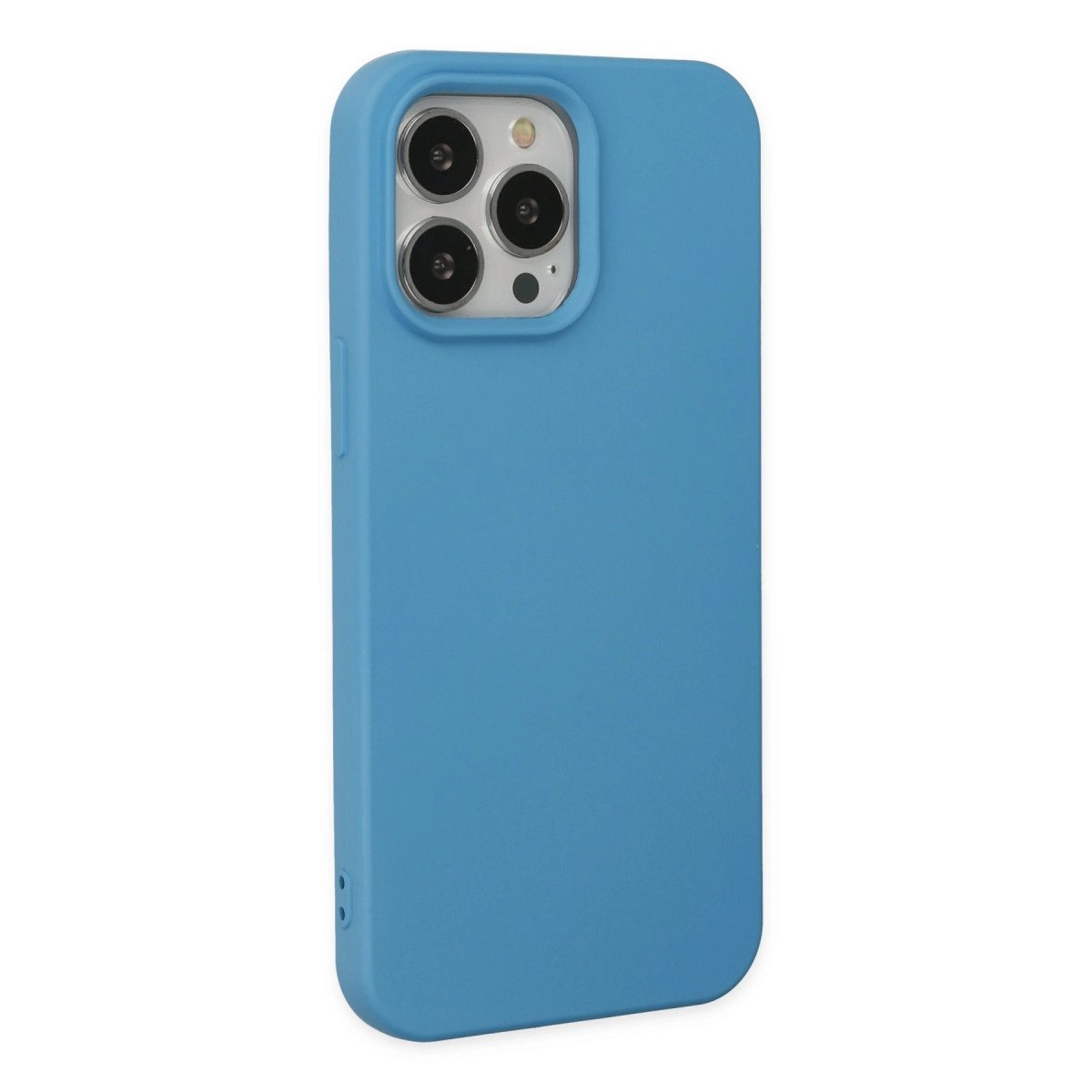 İphone 14 Pro Kılıf Nano İçi Kadife Silikon - Mavi İphone 14 Pro Kılıf Nano İçi Kadife Silikon - Mavi