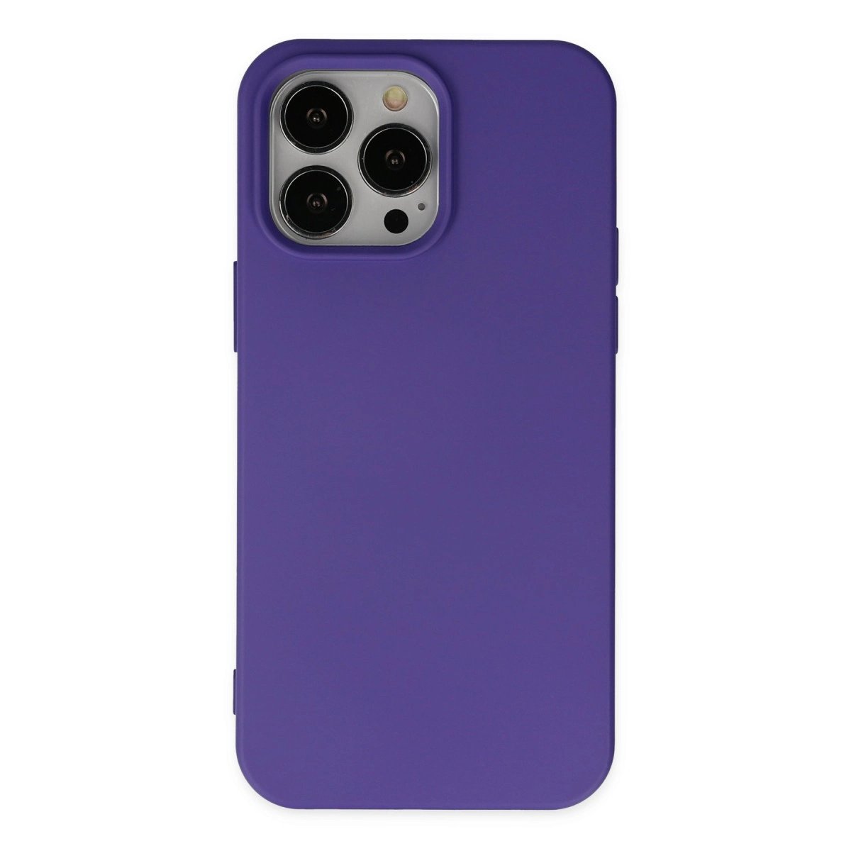 İphone 14 Pro Max Kılıf Nano İçi Kadife Silikon - Mor İphone 14 Pro Max Kılıf Nano İçi Kadife Silikon - Mor