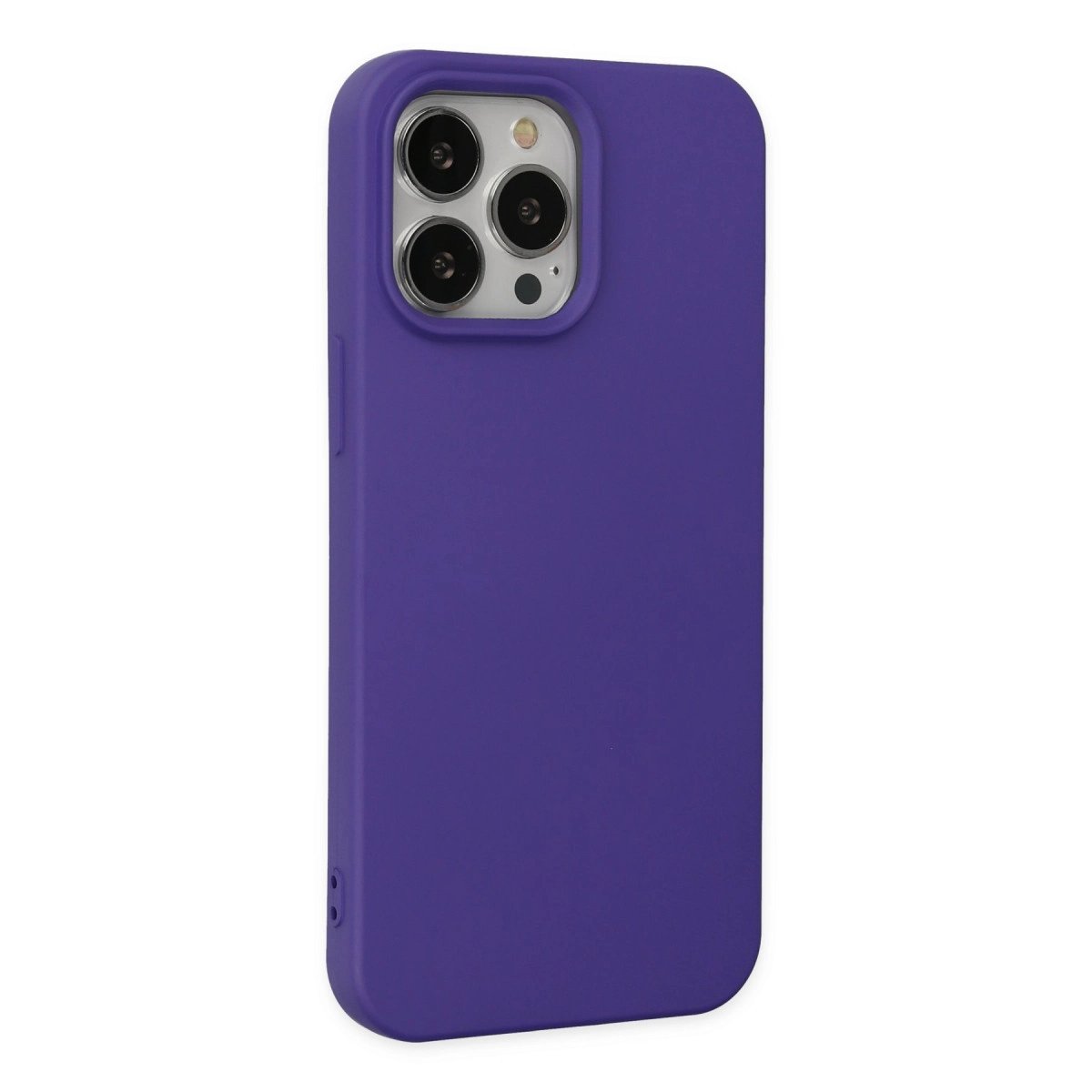 İphone 14 Pro Max Kılıf Nano İçi Kadife Silikon - Mor İphone 14 Pro Max Kılıf Nano İçi Kadife Silikon - Mor