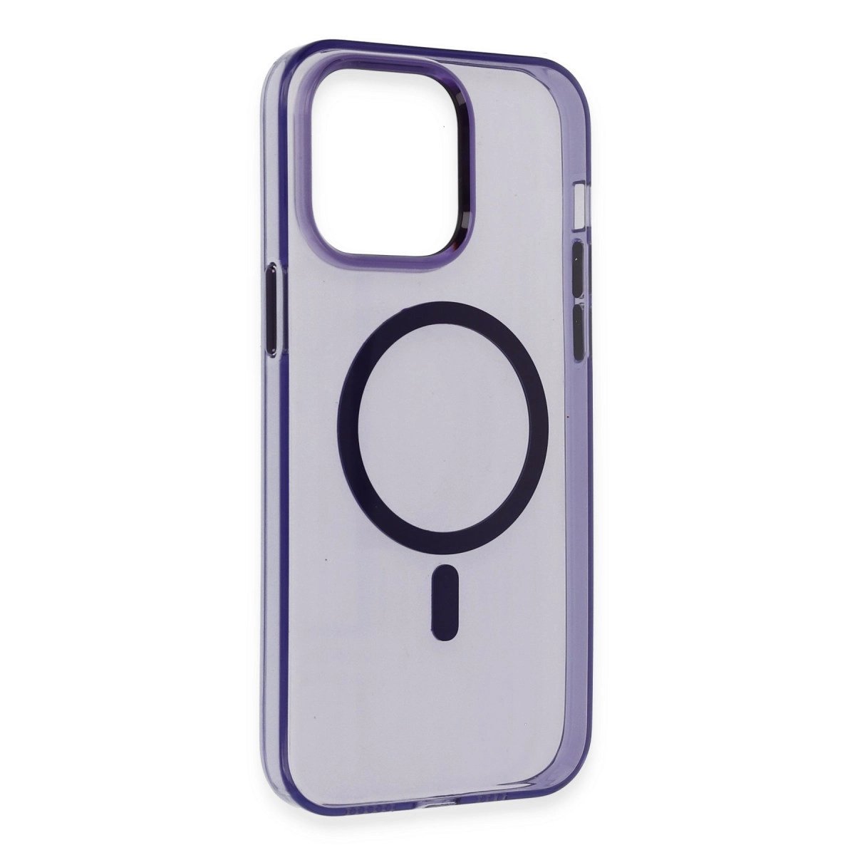 İphone 14 Pro Kılıf Tron Şeffaf Magsafe Kapak - Derin Mor İphone 14 Pro Kılıf Tron Şeffaf Magsafe Kapak - Derin Mor