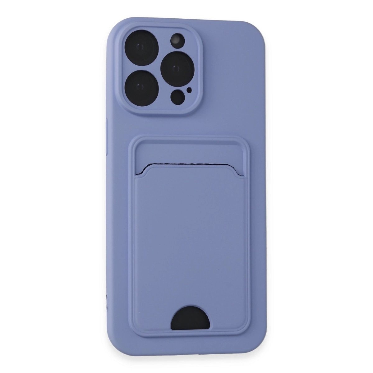İphone 14 Pro Max Kılıf Kelvin Kartvizitli Silikon - Lila İphone 14 Pro Max Kılıf Kelvin Kartvizitli Silikon - Lila