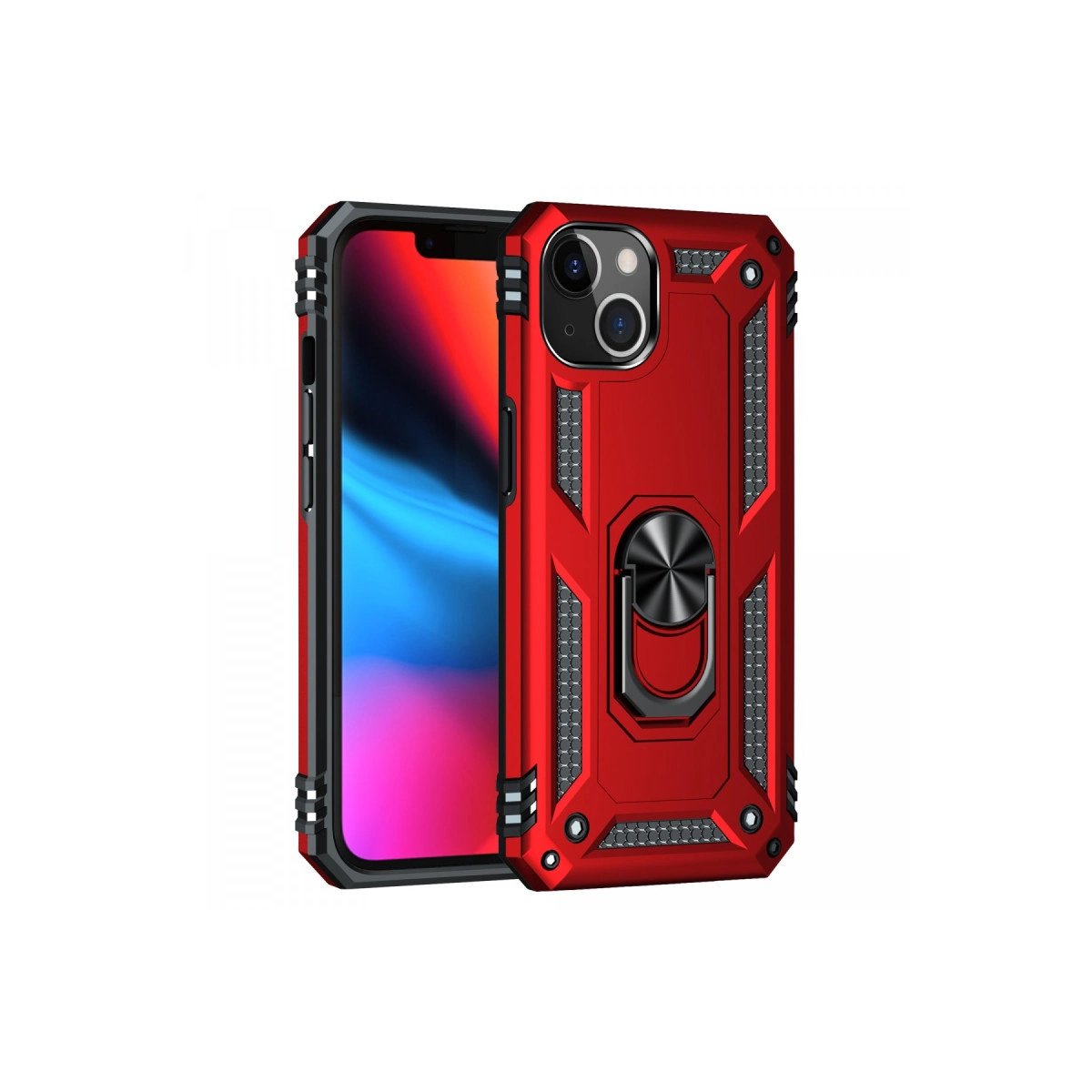 İphone 14 Plus Kılıf Sofya Yüzüklü Silikon Kapak - Kırmızı İphone 14 Plus Kılıf Sofya Yüzüklü Silikon Kapak - Kırmızı