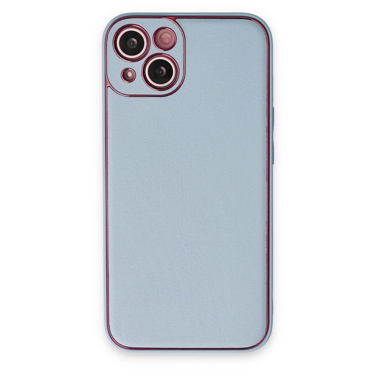 İphone 14 Plus Kılıf Coco Deri Silikon Kapak - Sky Blue İphone 14 Plus Kılıf Coco Deri Silikon Kapak - Sky Blue