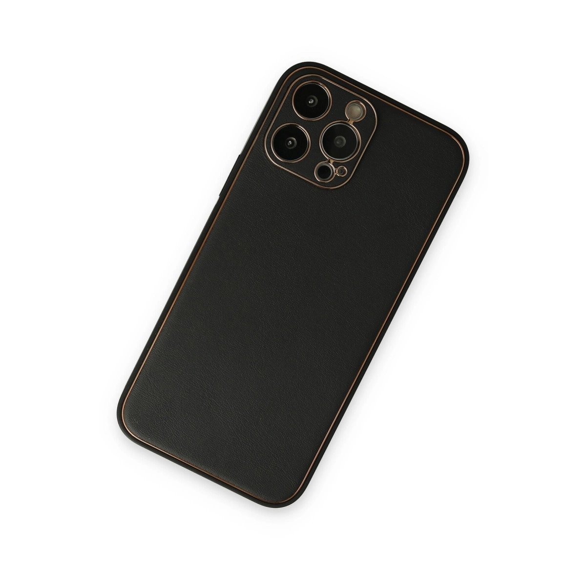 İphone 14 Pro Kılıf Coco Deri Silikon Kapak - Siyah İphone 14 Pro Kılıf Coco Deri Silikon Kapak - Siyah