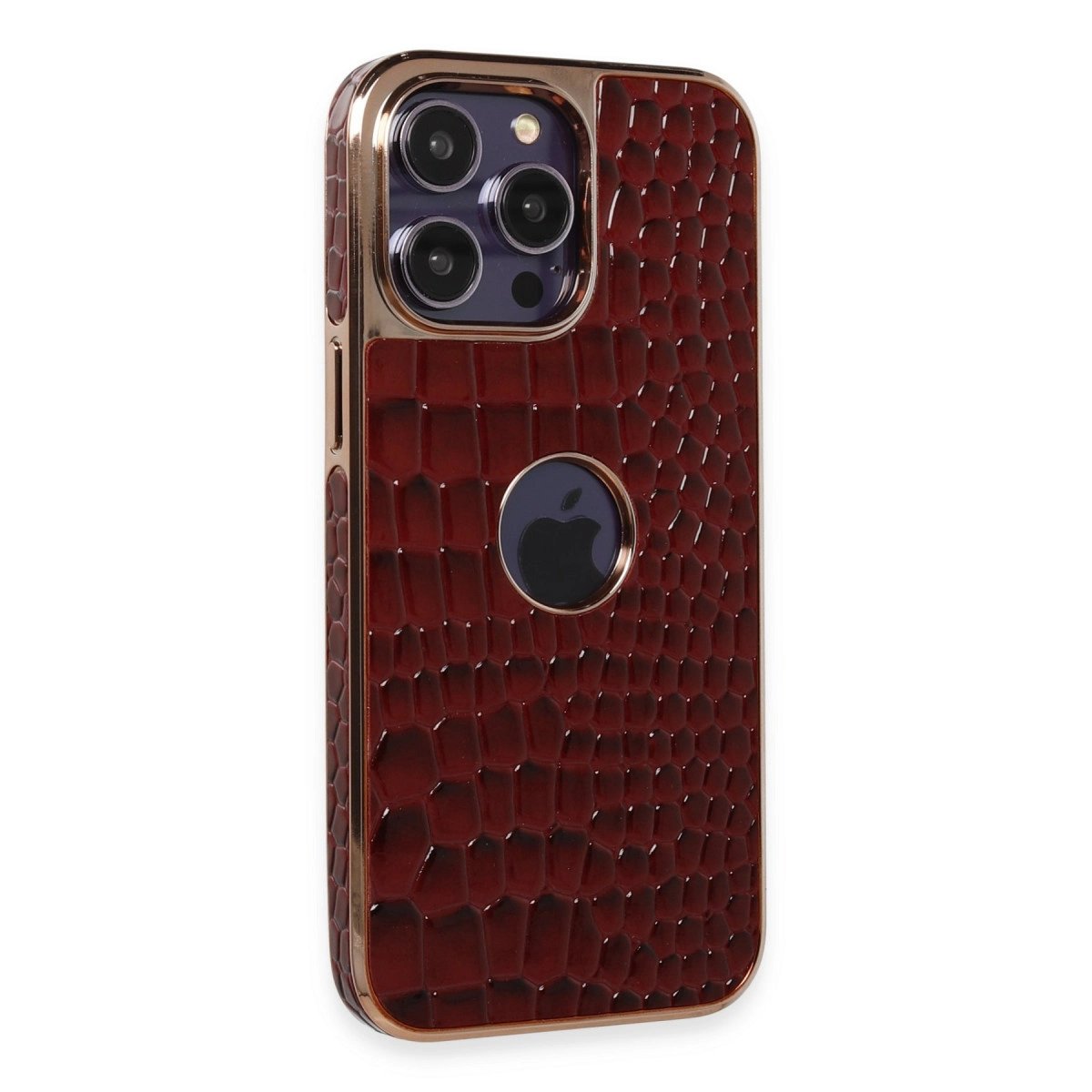 İphone 14 Pro Kılıf Snake Kapak - Bordo İphone 14 Pro Kılıf Snake Kapak - Bordo